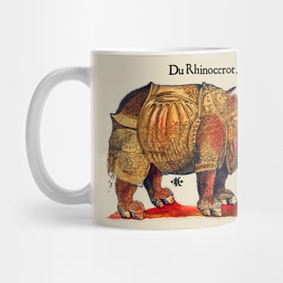 Durer's Rhinoceros in Color Mug